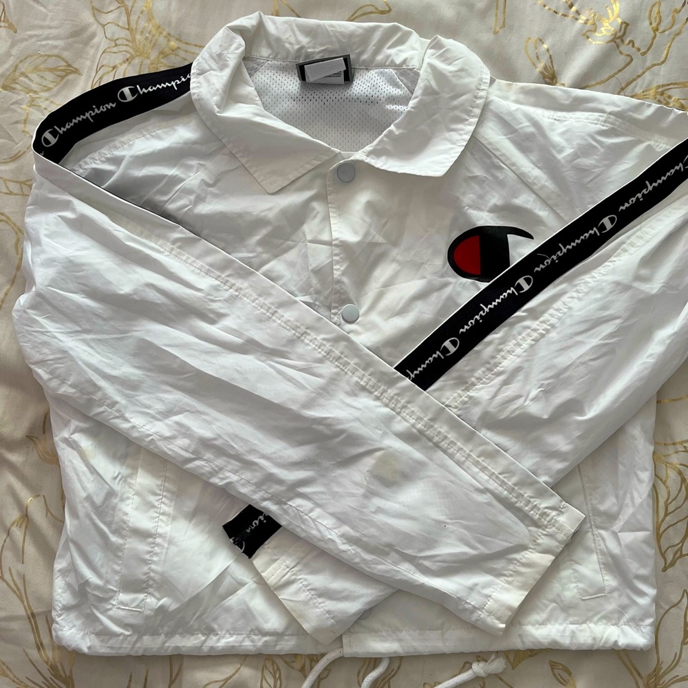 White Champion WindBreaker